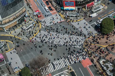 Shibuya Crossing is where every two minutes pedestrians cross from all directions. A good spot to grab a photo from above is the promenade between Shibuya JR ...